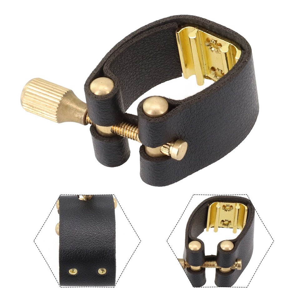Quality Leather Ligatures for Alto Sax Mouthpiece Ensuring a Secure
