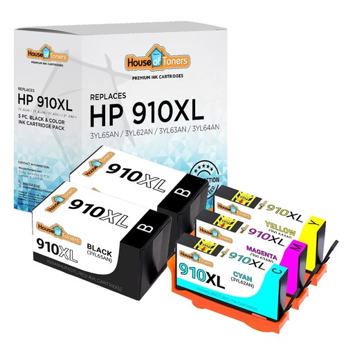5pk 910XL Ink Cartridges for HP OfficeJet Pro 8010 8020 8022 8025 8028
