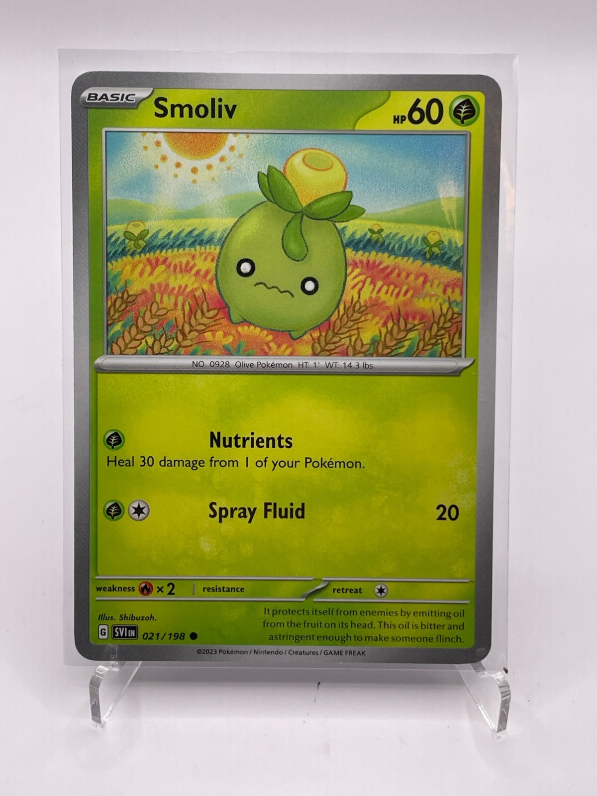 2023 SMOLIV Pokemon #21 Excellent