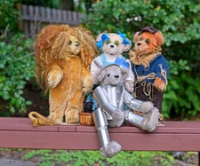 Wizard of OZ handmade doll collection - Dorathy, Toto, Scarecrow, Tin Man, Lion