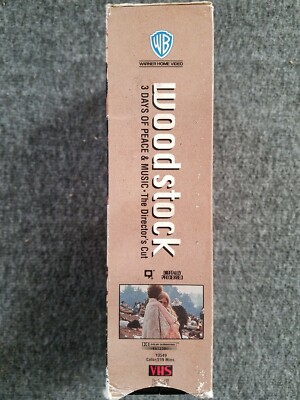 Woodstock 3 Days Of Peace & Music Directors Cut VHS Part 1 & 2 | eBay