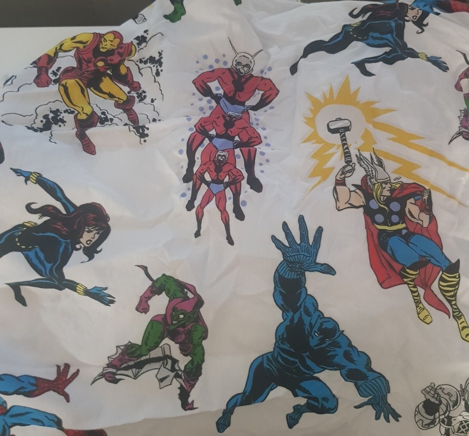 Pottery Barn Marvel Avengers Single Fitted Sheet Bedding Boys Bedroom