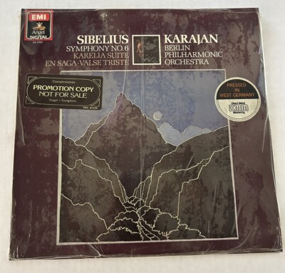 Sealed KARAJAN SIBELIUS SYMPHONY No. 6 KARELIA SUITE  MINT LP GERMANY