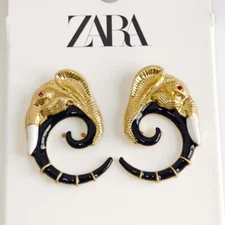 50mm Zara Elephant Huge Stud Earrings Gift Fashion Women Party Holiday Jewelry