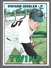 Dwight Siebler 1967 Topps Baseball Card #164-Minnesota Twins