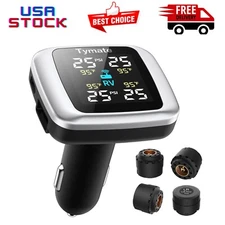 Tymate TM7 Tire Pressure Monitoring System, Wireless TPMS with 4 External & 6 RV