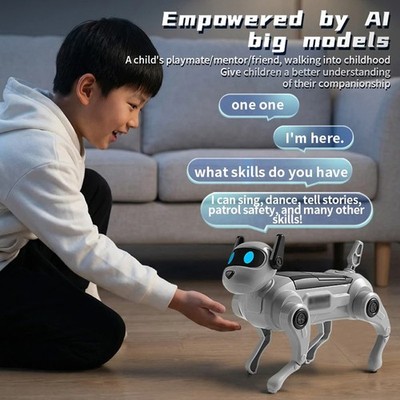 1Pcs Intelligent DIY Assembled Smart AI Robot Dog Toy for Children STEM Learning