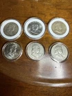 Franklin Half Dollar  Business Strike 90% silver (Lot Of 6)  1952, 58,62,63