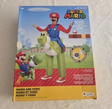Disguise Mario and Yoshi Inflatable Child Costume 6 y/o and up Kids Fan Included