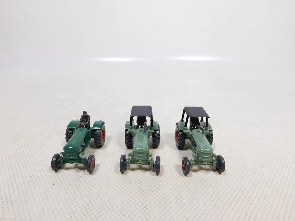 Modello Trattore Deutz 38 D Con Figurina Mint 1:87 H0 3X #EG965-0,5 - Immagine 4 di 4