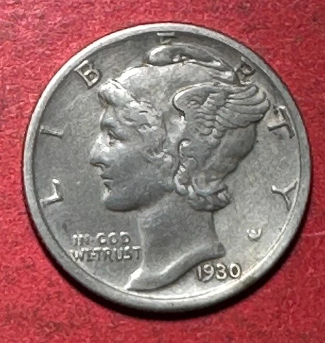 1930S US Mercury SILVER Dime "San Francisco" Mint! XF! SHARP! Lower Mintage!