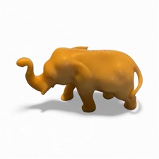 5 Celluloid Elephants Vintage Figurines Trunk Up