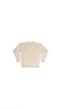 Vintage 90s Banana Republic 100 Cotton Cream Crewneck Sweater Medium Unisex VTG
