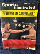 VTG 1965 Muhammad Ali Cassius Clay vs Sonny Liston Newspaper & SI Mag Lot