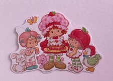 Strawberry Shortcake 3.5"x2 1/4" Matte Sticker Junk Journal Supplies Scrapbook