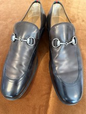 Gucci Horsebit Leather Loafers Brown Two Tone EU 41 1/2 US 8 1/5