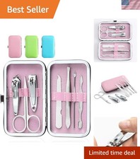 3 Pack 7Pcs Manicure Set,Cute and Surprisingly Sturdy Stainless Steel Nail Cl...