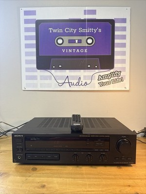Sony FM/AM Receiver STR-AV23 With Phono Input DBFB Bass Remote W/ New Batteries