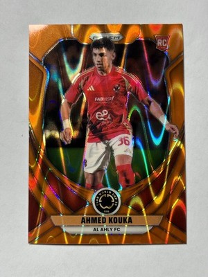 2025 Panini Prizm FIFA Ahmed Koka #1 Orange Seismic #/199 Al Ahly SC