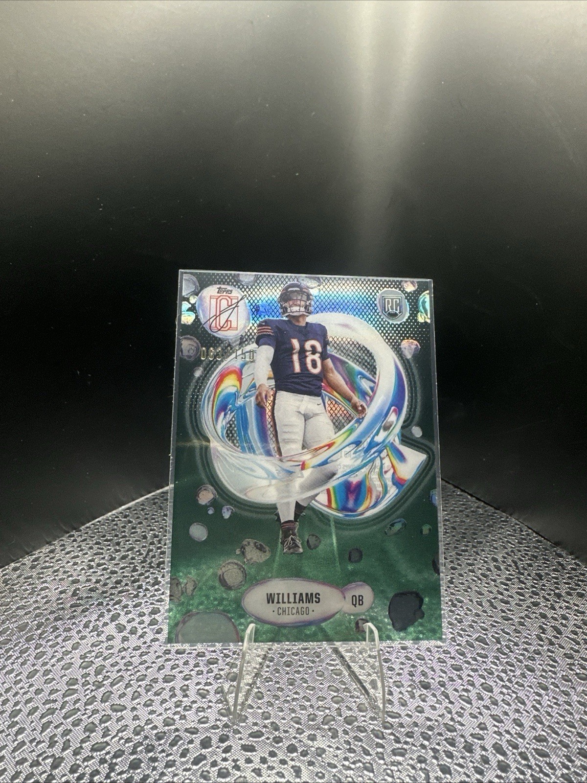 2024 Topps Signature Class CALEB WILLIAMS Green /150 Acetate Fluidity #F-1 SSP