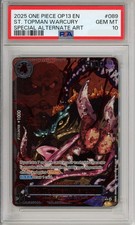 One Piece Graded: St. Topman Warcury OP13-089 Special Alt Art PSA 10