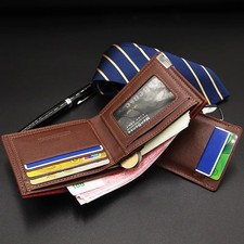 Men's Short Leather Wallet Classic Multi-function Fashion Card Holder for Men