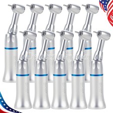 10PCS NSK Style Dental Slow Low Speed Handpiece Contra Angle Push Button USA