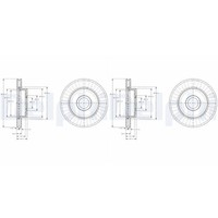 2X Delphi Bremsscheiben 305Mm BelÜFtet Vorne Passend FüR Jeep Grand | BG3659
