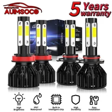 For Ford Edge 2007-2010 2015-2021 LED Headlight High Low Beam White Bulbs 6500K