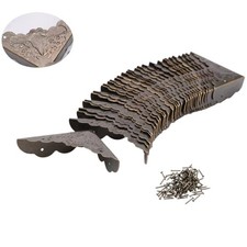 30-Pcs Antique Style Bronze Corners - Decorative Protectors for Jewelry Box,