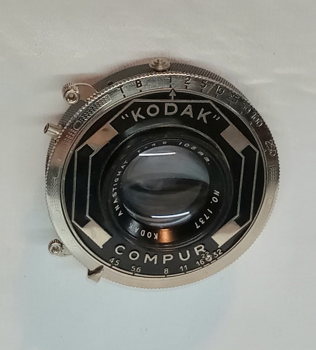 Kodak Anastigmat 105mm f/4.5 Lens with Kodak Compur Shutter | eBay