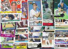 Lot of 31 old Milwaukee Brewers Baseball Trading Cards Spiers Weeks & BJ Surhoff