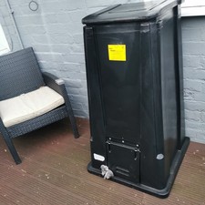 Sturdy Upright 6 Bag 150KG Coal Bunker - Black (COLLECTION ONLY) 