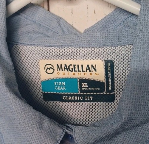 Magellan Outdoors Damen Laguna Madre Angelhemd Gr. XL Relaxed Fit blau - Bild 2 von 8