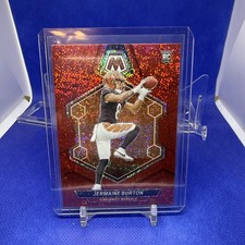 Jermaine Burton 2024 Mosaic Football - Red Sparkle RC #366 - Cincinnati Bengals