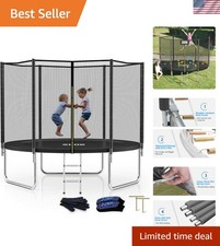 Trampoline for Kids,400LBS Outdoor Trampoline with Net-ASTM Approved Trampoli...