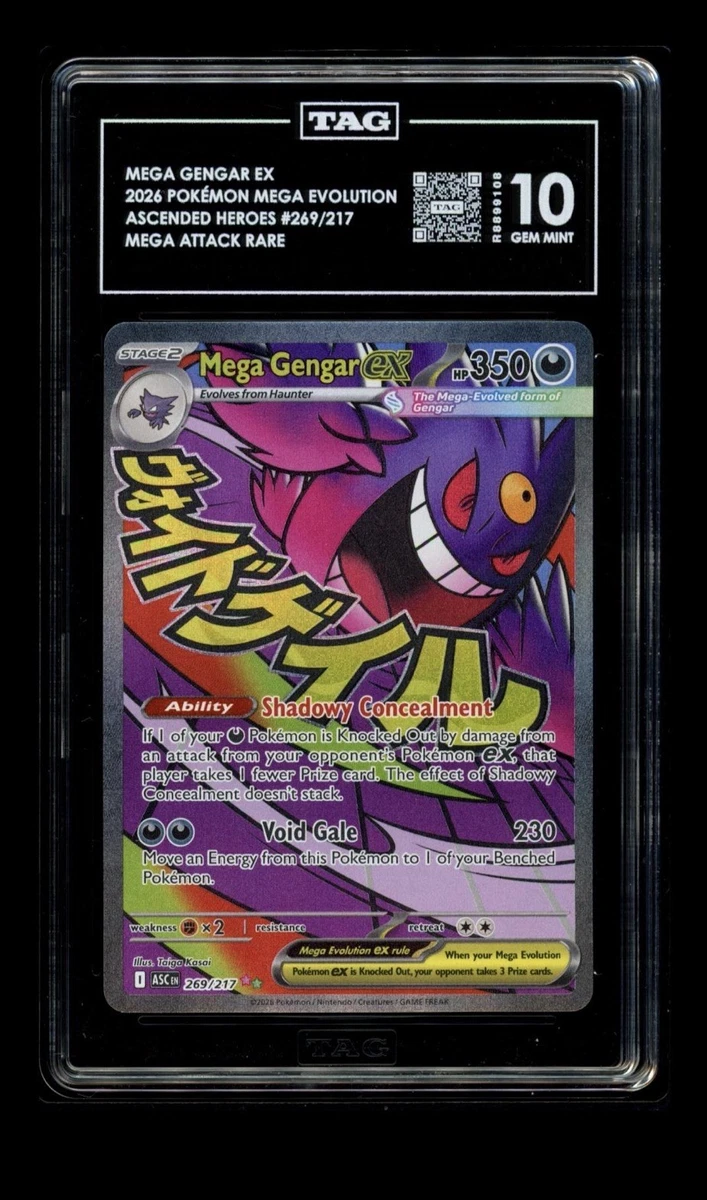 Gengar Pokémon TCG Grade 10 Rare Individual Collectible Card Game