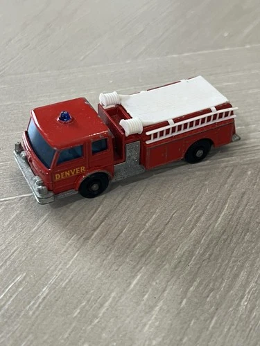 Lesney Matchbox Fire Pumper Truck Engine Denver No.29 Red United Kingdom