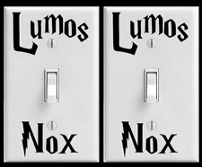 Lumos Nox Harry Potter 2 Pack Removable Indoor Matte Black (DECAL ONLY) Decals