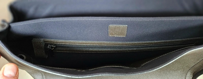 Dunhill Men’s Black Leather Laptop Bag Saffiano Leather image 7