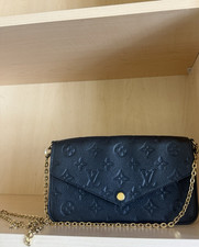 Louis Vuitton Empreinte Monogram Black Chain Strap Shoulder Bag for Women