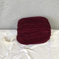 Red Velvet Satin Lined Chids Muff Wedding Victorian Old Money Formal Costume