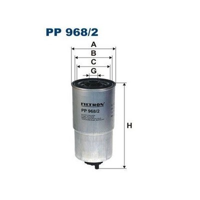 1x Kraftstofffilter FILTRON PP 968/2 passend für FIAT KIA