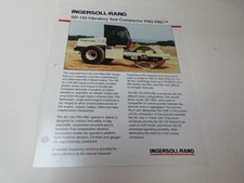 Ingersoll-Rand SD-150 Pro-Pac Compactor Literature 2 Page