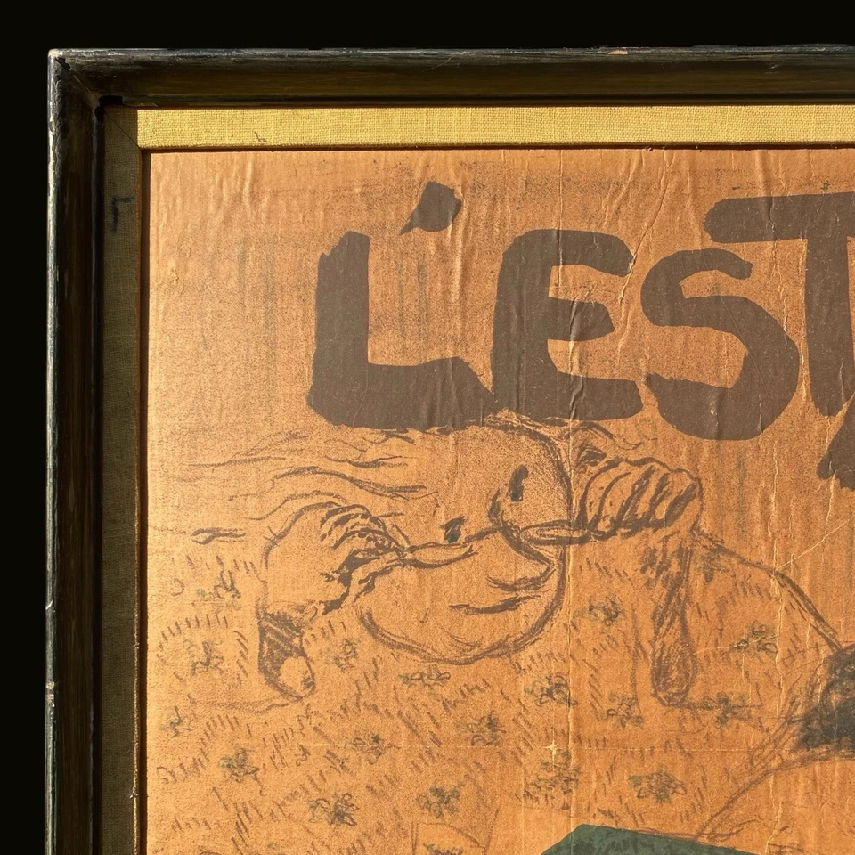 Antiguo póster de arte francés de los años 1890 Pierre Bonnard 23x32 en arte original Foto 2 de 4