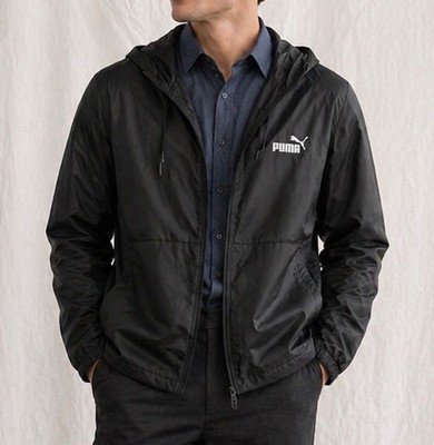 Puma Noir Blocked Woven Men s Large Jacket. Zippered. Pockets. NWT. Windbreaker