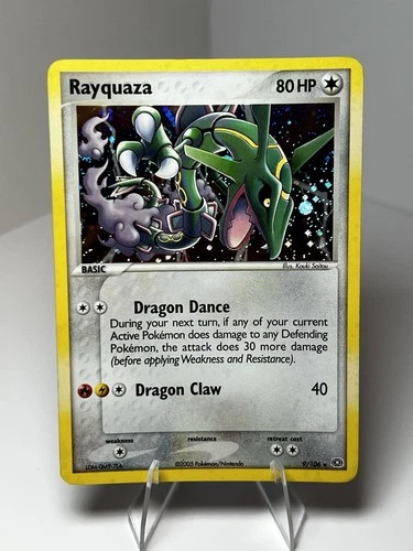 2005 Pokémon TCG Rayquaza EX Emerald Holo Card 9/106 Rare