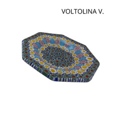 Piattino Ottagono Murrine Mille/Fiori - OT75MV (Voltolina V)