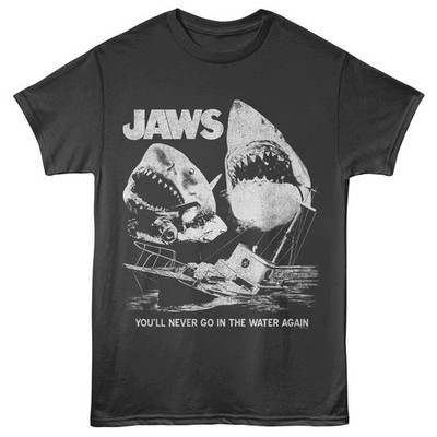 Jaws 70's Movie You'll Never Go In The Water Again Men's T Shirt