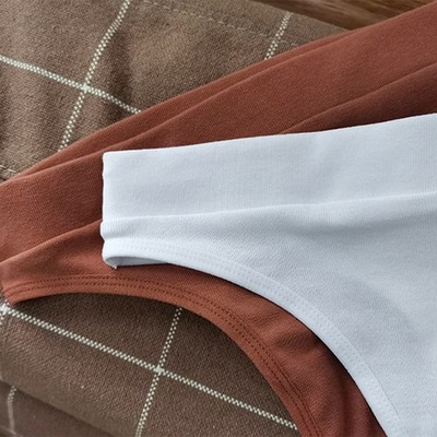 Baumwollfaden Damen Tangas Sexy Hochgeschnitten G String Unterwäsche Dessous
